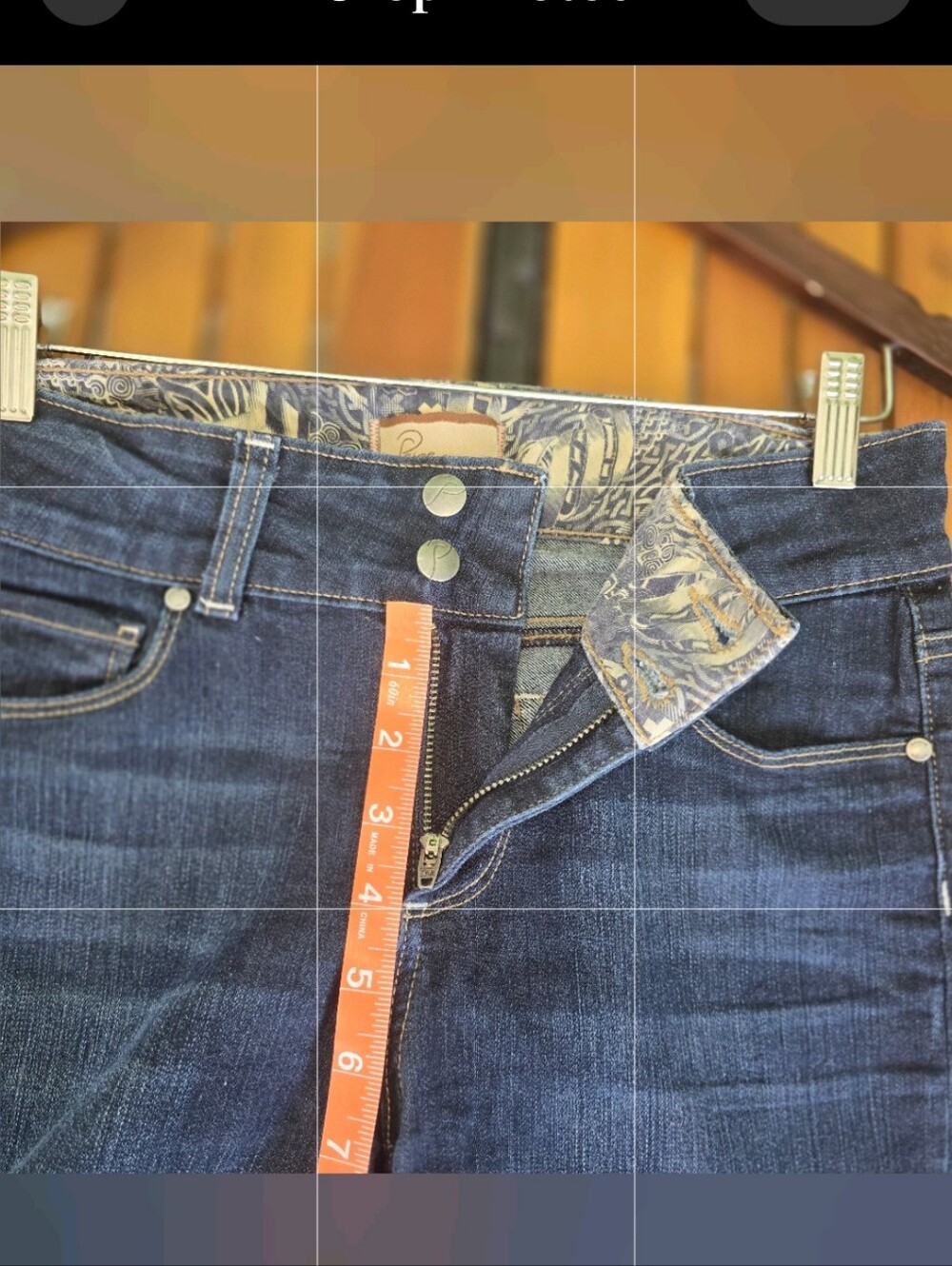 Paige Premium Denim High Heel Bootcut Jeans Dark Wash Double Button Dize 28 - Picture 7 of 12